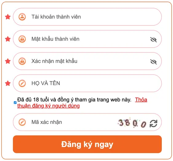 Tạo Tài Khoản NEW8